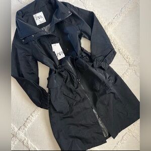 Zara Black Trench Coat for Women
